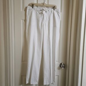 Nine West Women's White Straight Leg Jeans